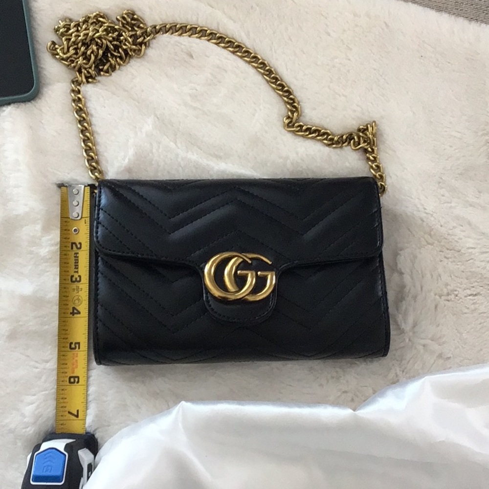 Black quilted bag